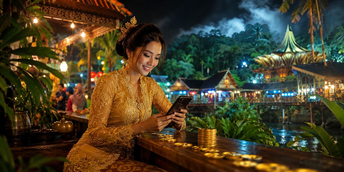 Pengguna Sarawak berpakaian kebaya membuat deposit selamat di platform nv350